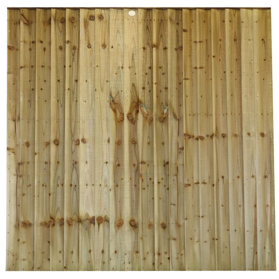 An image of a closeboard fence panel - pressure treated.